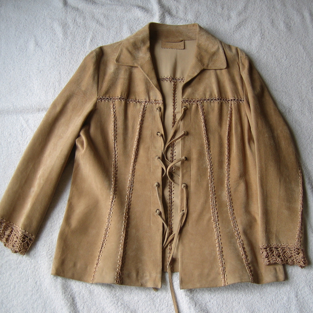 Betty Barclay Leather Suede Jacket